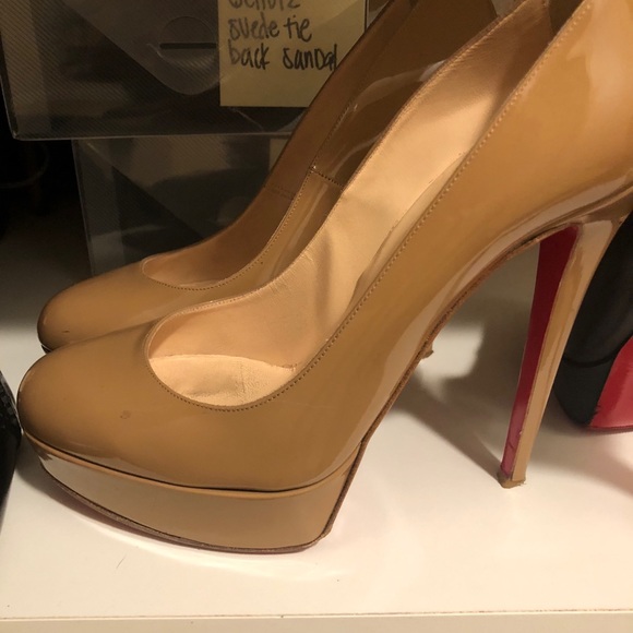 louboutin almond toe pump